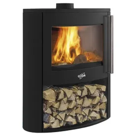 GODIN Poêle à bois panoram 388245PEINTANTHRACIT